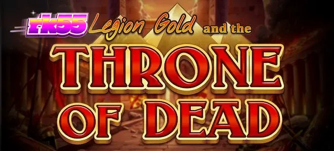 Tampilan visual slot Legion Gold and the Throne of Dead dengan suasana kuil yang gelap